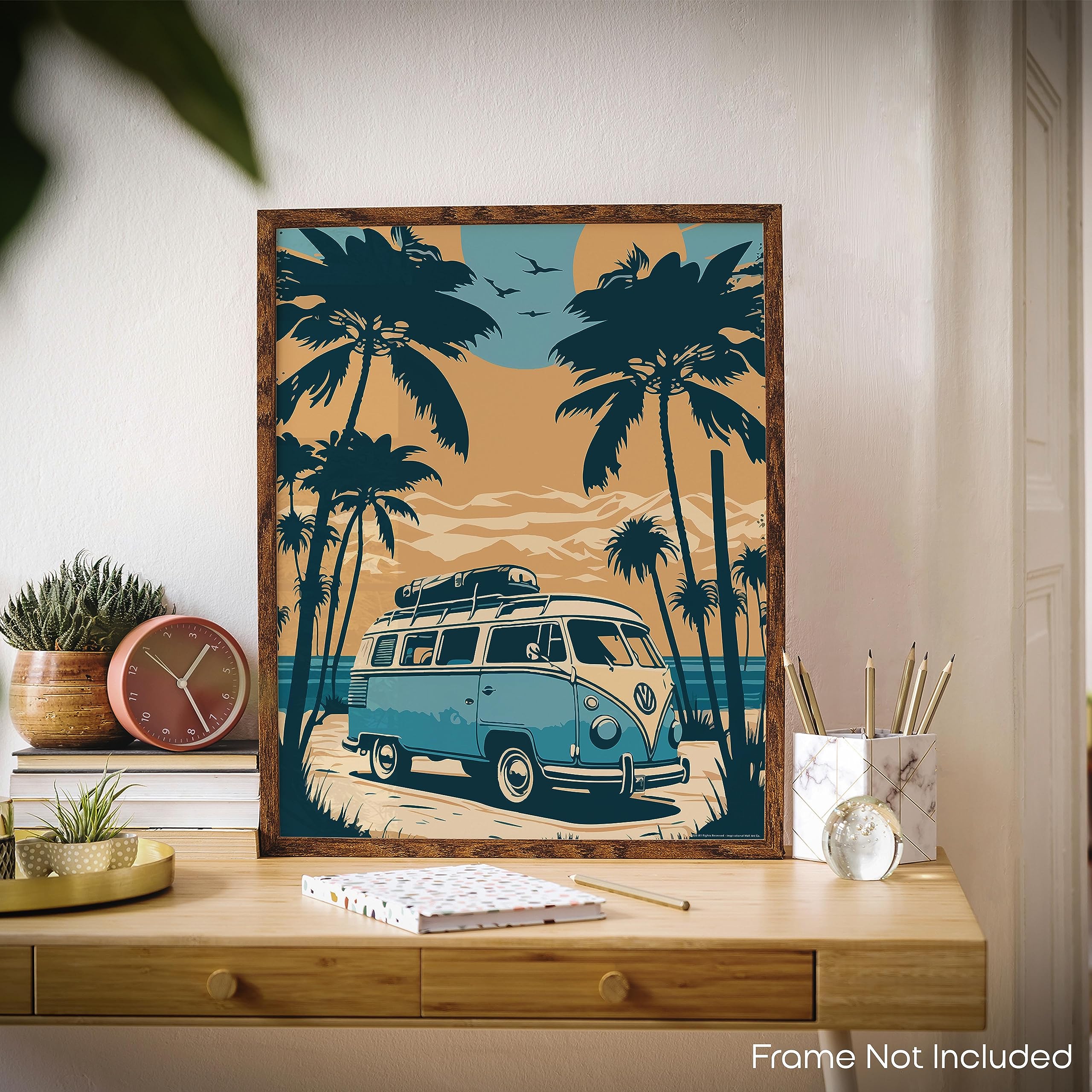 Amazon.com: Inspirational Wall Art Co. - Palm Trees | Retro